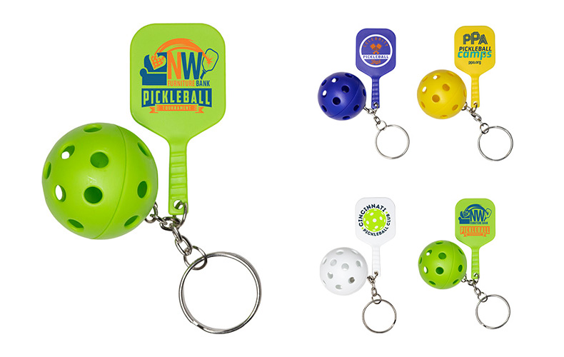 Pickle Ball Keychain